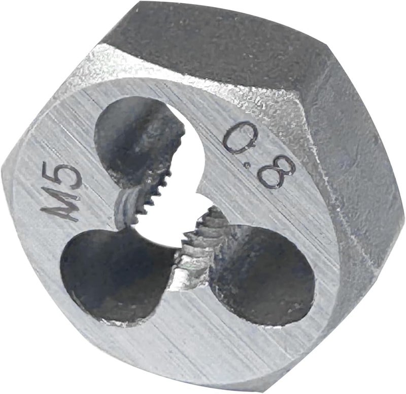 M5 x 0.8 Hex Die Rethreading Die Thread Die Carton Steel For Right Hand